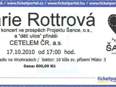 Benefiční koncert Marie Rottrová a skupina NEŘEŽ