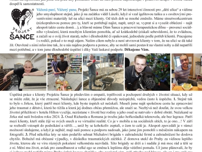 Letošní poslední informační dopis