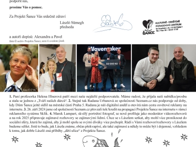 Letošní poslední informační dopis