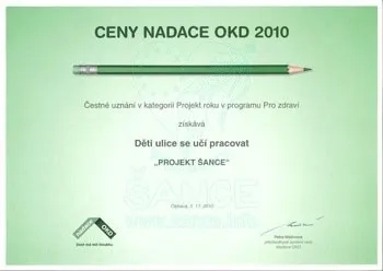 Ocenění Projektu Šance